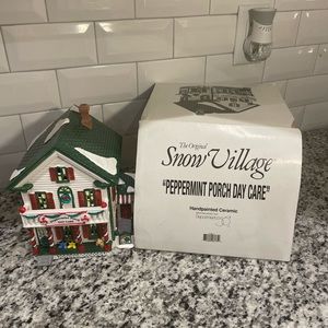 The Original Snow Village: Peppermint Porch Day Care